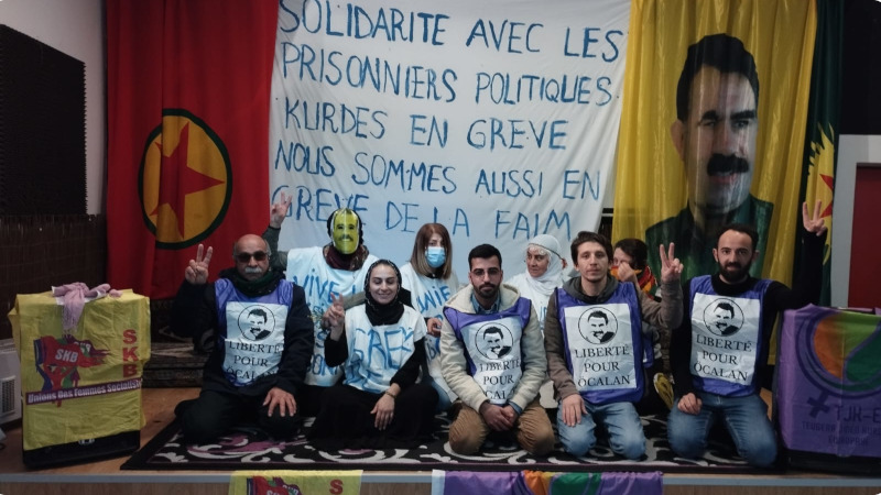 Fransa'da tecride karşı 4 günlük açlık grevi başlatıldı