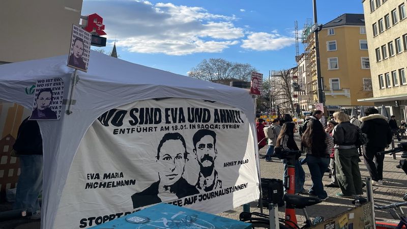 Frankfurt ve Hamburg'ta eylem: Eva ve Ahmet nerede?